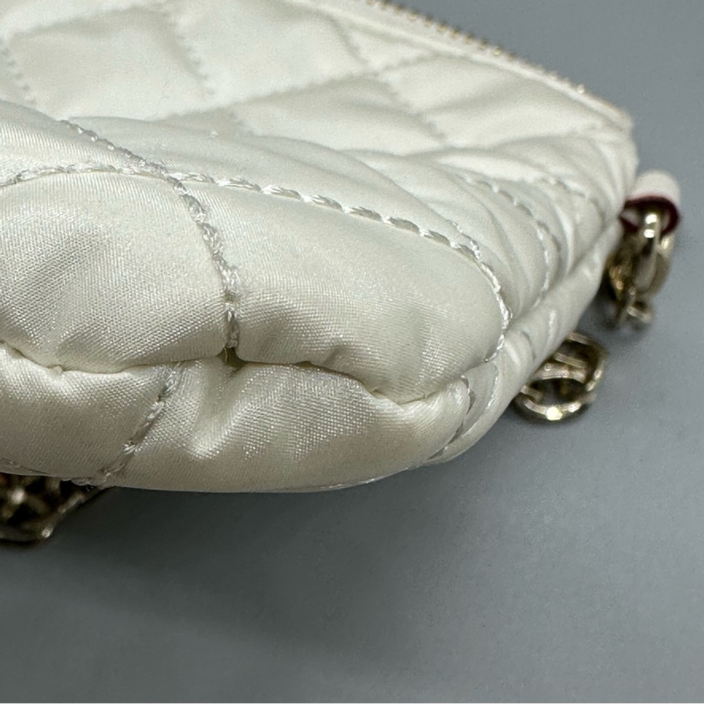 MZ Wallace Quilted Crossbody Bag in Ivory with Gold Chain - Picture 6 of 14